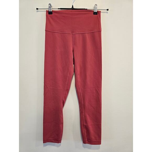 lululemon athletica Pants - Lululemon Coral Size 6 Leggings- Preloved